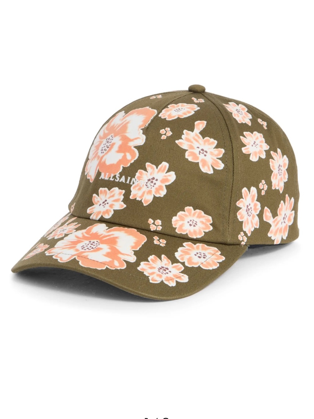 AllSaints Olive Floral Hat
